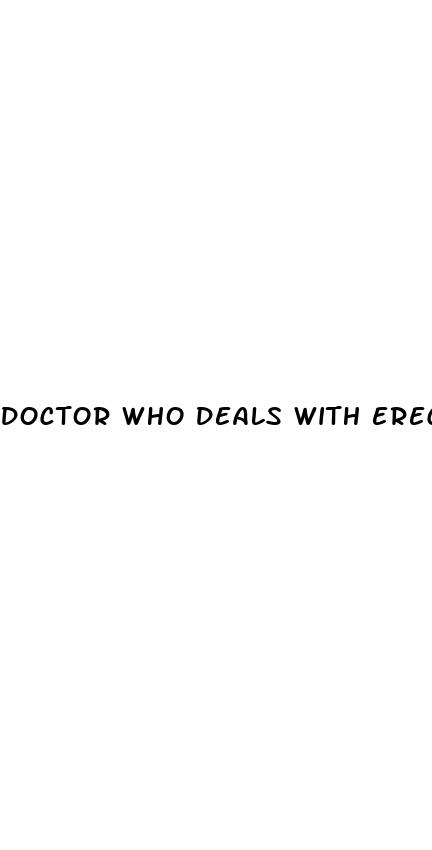 doctor who deals with erectile dysfunction