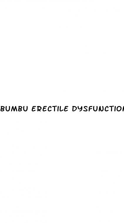 bumbu erectile dysfunction