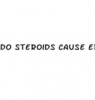 do steroids cause erectile dysfunction