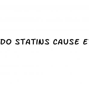 do statins cause erectile dysfunction