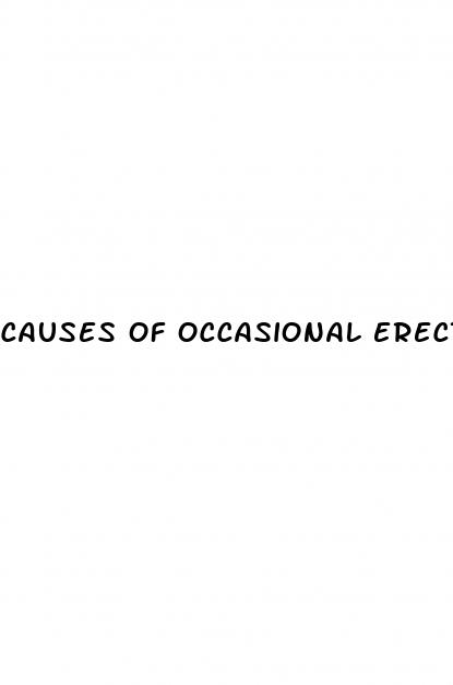 causes of occasional erectile dysfunction