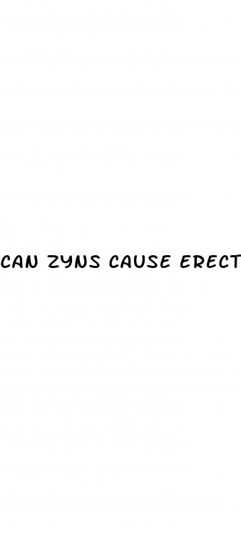 can zyns cause erectile dysfunction