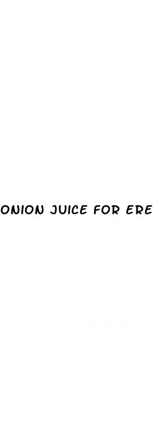 onion juice for erectile dysfunction