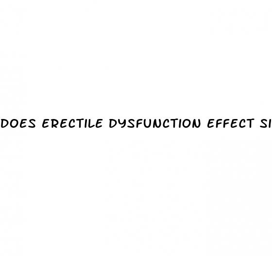 does erectile dysfunction effect size