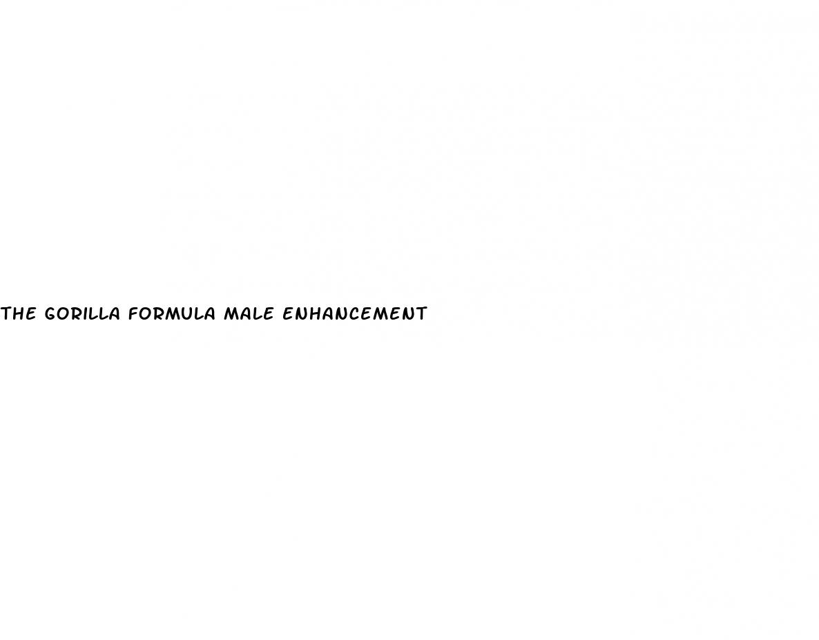 the gorilla formula male enhancement