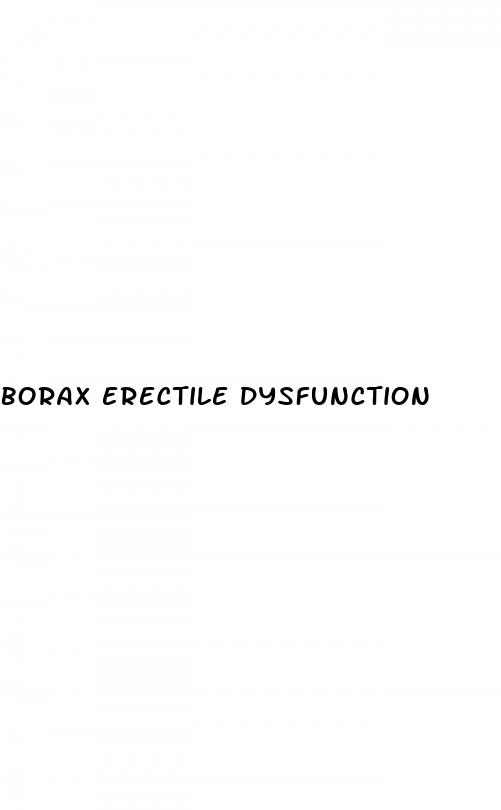 borax erectile dysfunction