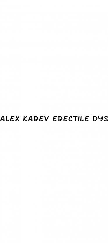 alex karev erectile dysfunction