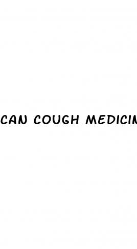 can cough medicine cause erectile dysfunction