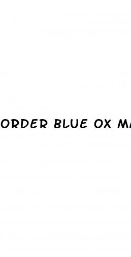 order blue ox male enhancement