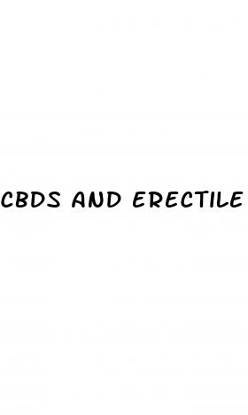 cbds and erectile dysfunction