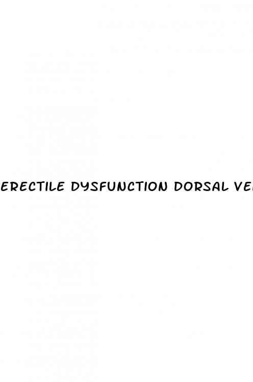 erectile dysfunction dorsal vein damage symptoms