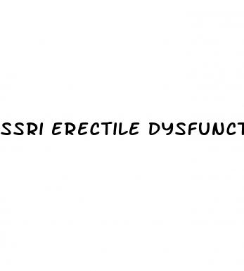 ssri erectile dysfunction