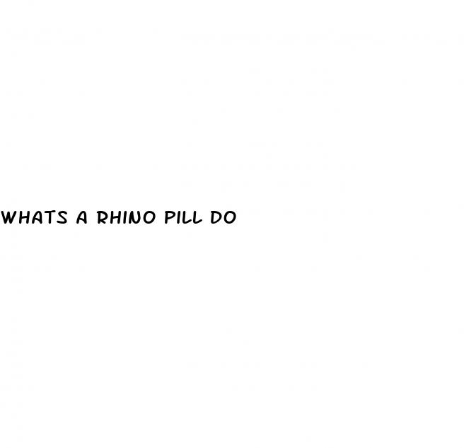 whats a rhino pill do